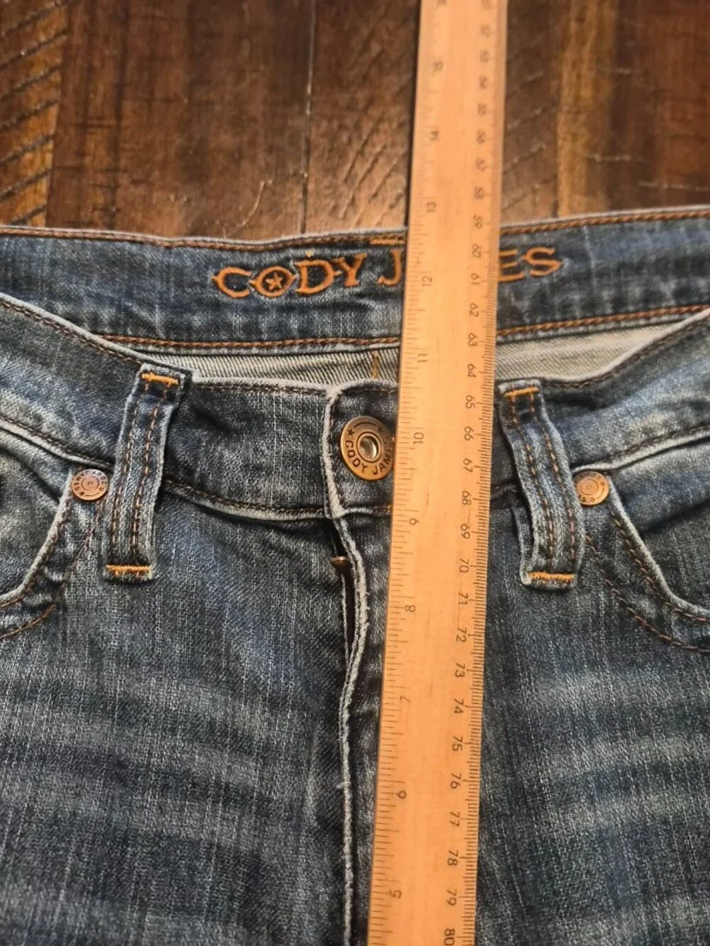 Cody James Jeans Mens 32x30 Medium Wash Blue Bootcut Stretch Denim Western G130 - Picture 9 of 12